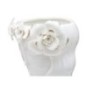 Vase visage femme en céramique blanche 14.8x13x29 cm