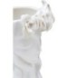 Vase visage femme en céramique blanche 14.8x13x29 cm