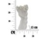 Vase visage femme en céramique blanche 14.8x13x29 cm