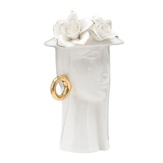 VASO WOMAN ELEGANT PORCELLANA CM 15X13.3X23.5 MIN 2