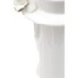 Vase visage femme en céramique blanche 15x13.3x23.5 cm