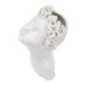 Vase visage femme en céramique blanche 10x14x26 cm