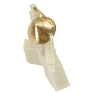 Estatuilla de samurai en resina beige 19x8x18 cm