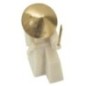Statuette samouraï en résine beige 14x9x24.5 cm