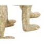 Statuetta di scimmia in resina dorata 29,5x11,5x18,5 cm