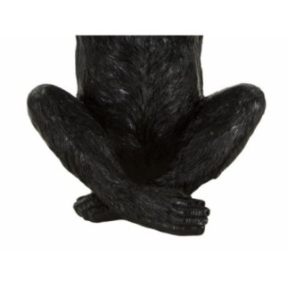 Vassoio tascabile Monkey in resina nera e oro 23x31,5 cm