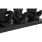 Vassoio tascabile Monkey in resina nera e oro 43x15,7x20 cm
