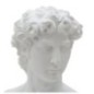 Busto romano in resina bianca 21,5x14,5x34 cm