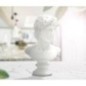 Busto romano de resina blanca 21,5x14,5x34 cm