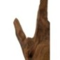 Objet décoratif en bois marron 20x11x34 cm - Pièce unique