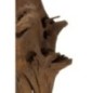 Objeto decorativo en madera marrón 23x27x64 cm - Pieza única