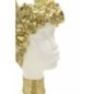 Escultura Atenea de resina blanca 15x14,5x32 cm