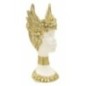 Sculpture Athena en résine blanche 17.5x17x38 cm
