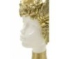 Sculpture Athena en résine blanche 17.5x17x38 cm