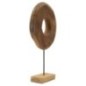 Cercle sur pied en teck marron 35x10x58 cm - Pièce unique