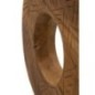 Círculo com base em teca castanha, 35 x 10 x 58 cm - Peça única Círculo com base em teca castanha, 35 x 10 x 58 cm - Peça única