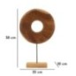 Cercle sur pied en teck marron 35x10x58 cm - Pièce unique