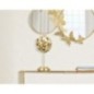 Sfera decorativa su base in metallo dorato 19,5x40,5 cm