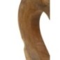 Cœur sculpté en teck marron 28x10x38 cm - Pièce unique
