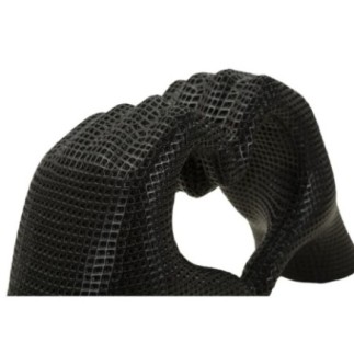 Sculpture en forme de cœur en résine noire 25x7.5x13.5 cm