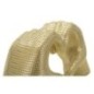Scultura a forma di cuore in resina dorata 25x7,5x13,5 cm