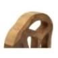 Escultura com base em teca castanha, 18 x 10 x 27 cm - Peça única Escultura com base em teca castanha, 18 x 10 x 27 cm - Peça única