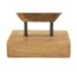 Escultura com base em teca castanha, 18 x 10 x 27 cm - Peça única Escultura com base em teca castanha, 18 x 10 x 27 cm - Peça única