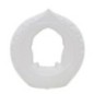 Stoviglie da meditazione in ceramica bianca 22x6x24 cm