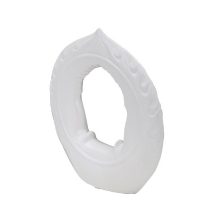 Stoviglie da meditazione in ceramica bianca 22x6x24 cm