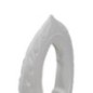 Objet à poser méditation en céramique blanche 22x6x24 cm