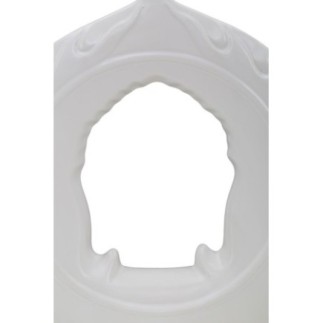 Stoviglie da meditazione in ceramica bianca 22x6x24 cm