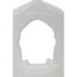 Stoviglie da meditazione in ceramica bianca 22x6x24 cm