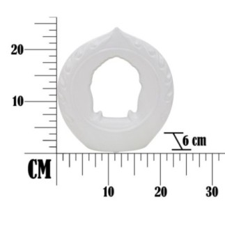 Stoviglie da meditazione in ceramica bianca 22x6x24 cm