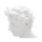 Busto di giovane romano in resina bianca 20x17,5x30 cm
