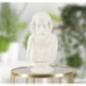 Busto de sabio en resina blanca 12,9x12,5x25 cm