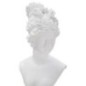 Buste femme sur colonne en résine blanche 11x10.5x35.5 cm