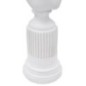 Buste femme sur colonne en résine blanche 11x10.5x35.5 cm