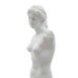 Estatuilla de mujer en resina blanca 14x12x49 cm