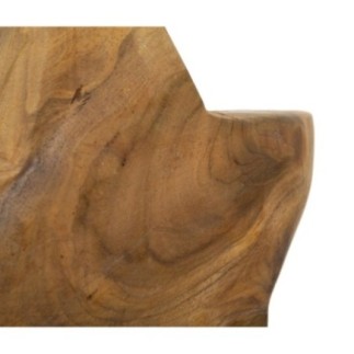 Estrela sobre pedestal de madeira castanha, 28 x 12 x 42 cm - Peça única