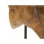 Estrela sobre pedestal de madeira castanha, 28 x 12 x 42 cm - Peça única Estrela sobre pedestal de madeira castanha, 28 x 12 x 42 cm - Peça única