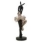 Statuette danseuse en polyrésine noire 17x14x43 cm