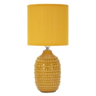 Lampe en céramique jaune 15x30.5 cm