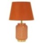 Lampe de table en céramique orange 28x44 cm