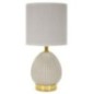 Lampe avec abat-jour en céramique grise 15x30,5 cm Lampe avec abat-jour en céramique grise 15x30,5 cm