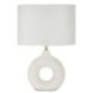Lampe de table en céramique blanche 28,5x15x43 cm
