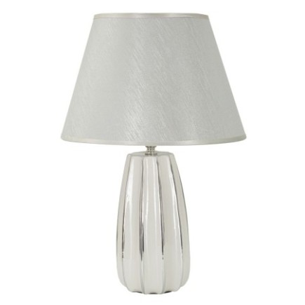 Lampe de table en céramique blanche 30x45 cm