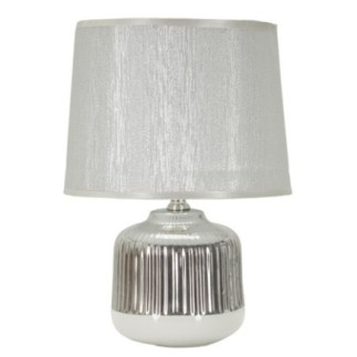 Lampe de table en céramique blanche 20x29 cm
