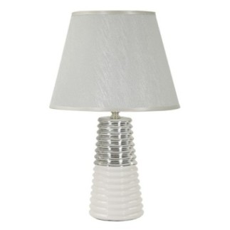 Lampe de table en céramique blanche 25x41 cm