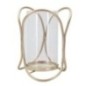 Porta-velas em metal dourado, 16 x 21,5 cm Porta-velas em metal dourado, 16 x 21,5 cm
