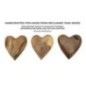 Coeur décoratif en bois de teck marron 16x14x4,5 cm Coeur décoratif en bois de teck marron 16x14x4,5 cm